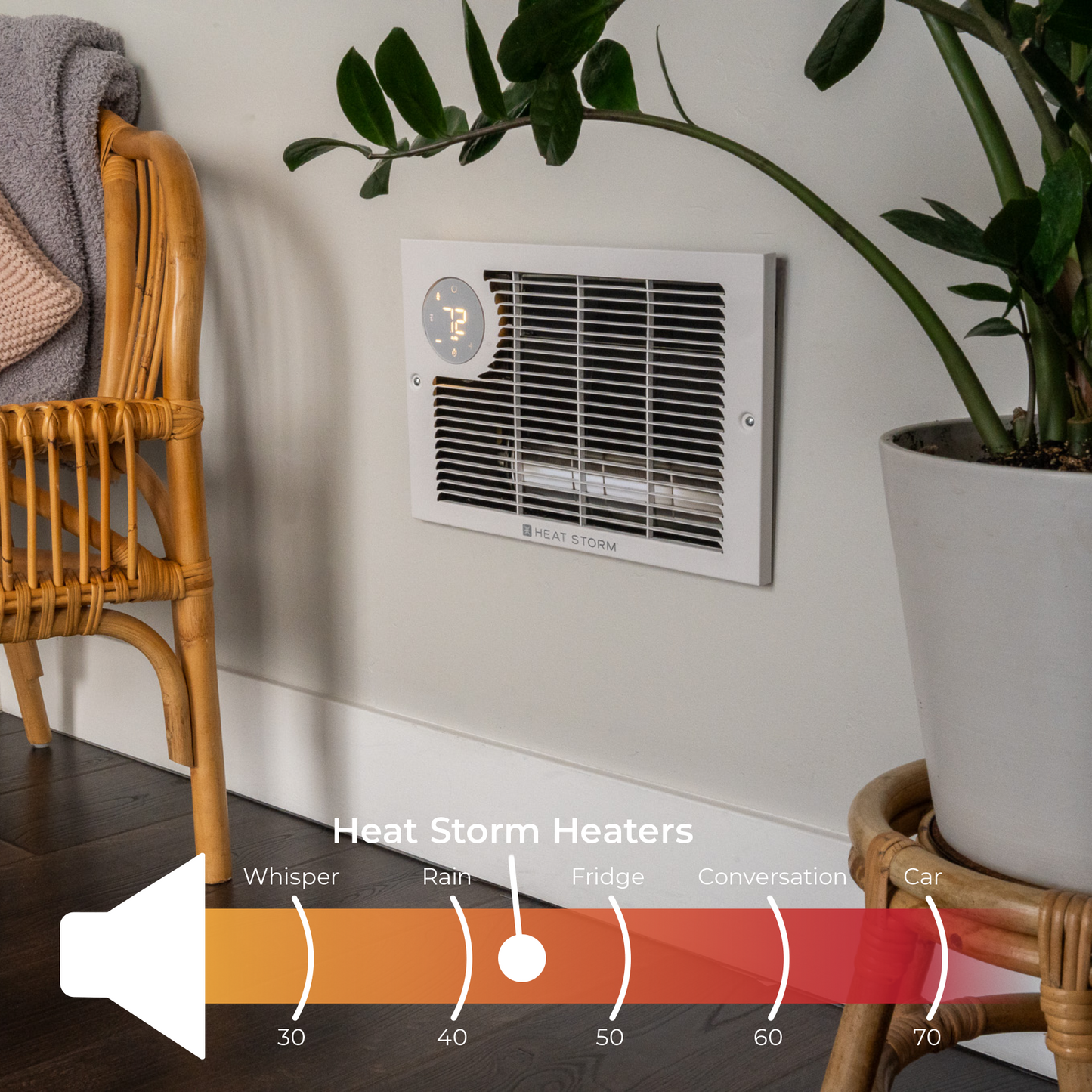 In-Wall Electric Heater with Wi-Fi