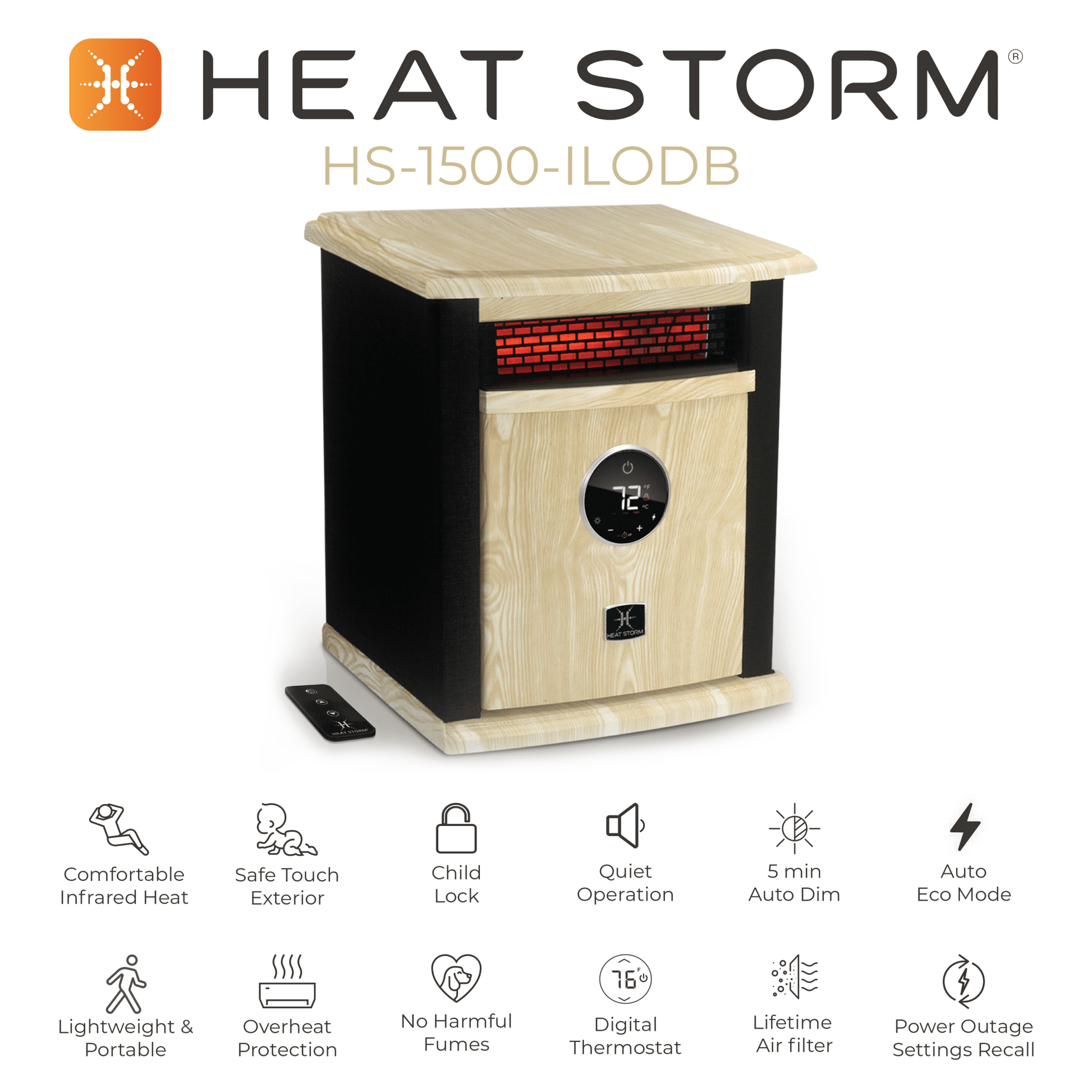 Deluxe Signature Design Cabinet - Heat Storm - Heater