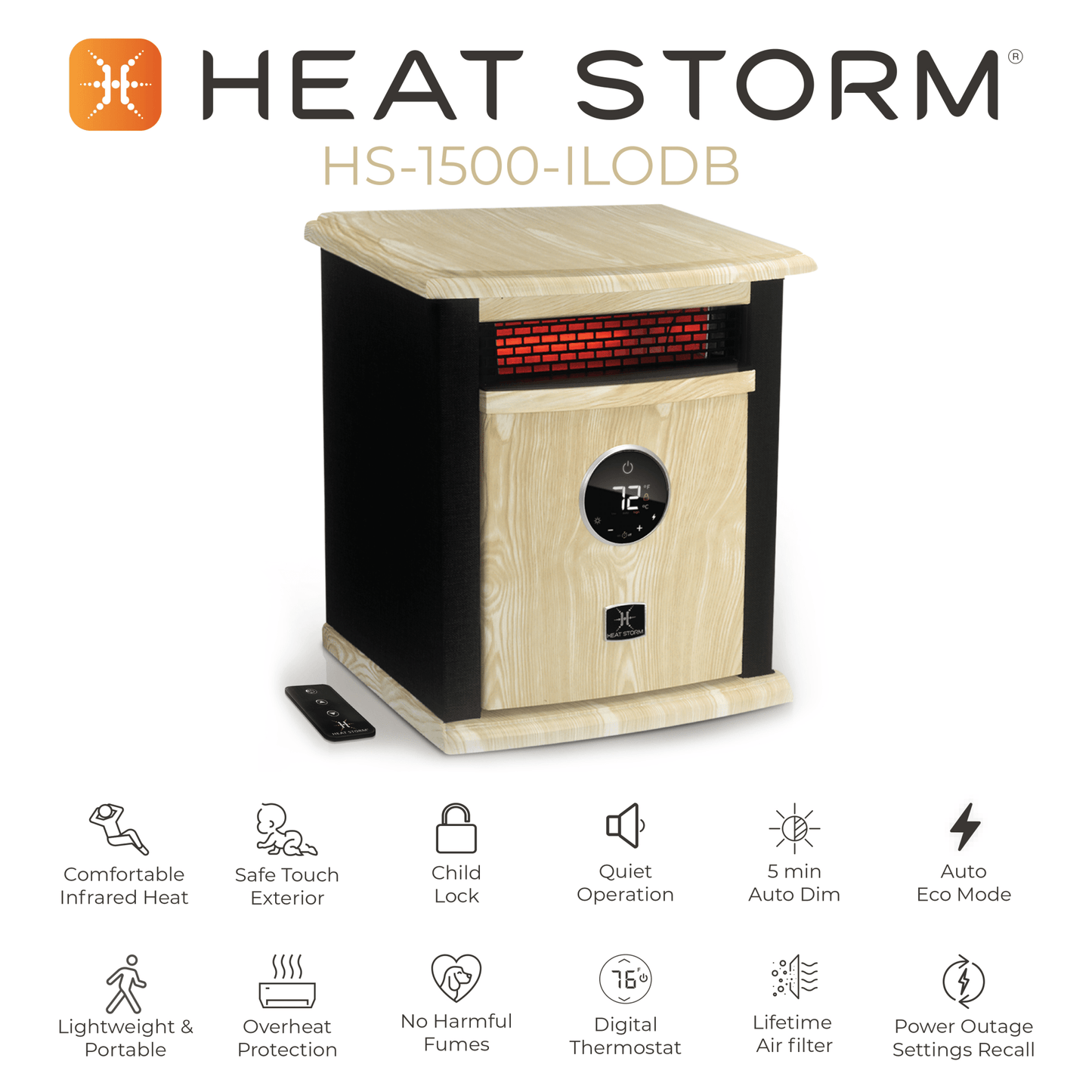 Deluxe Signature Design Cabinet - Heat Storm - Heater