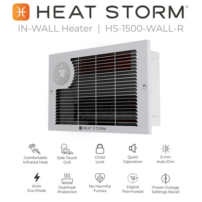 In - Wall Electric Heater with Wi - Fi - Heat Storm - Heater