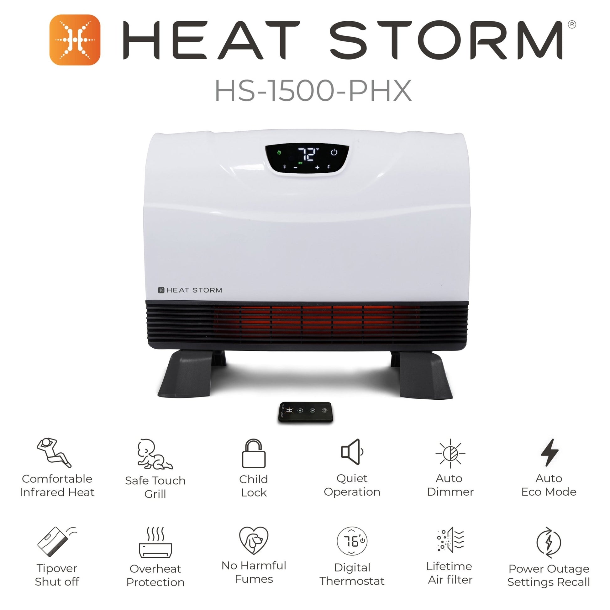 Phoenix Infrared Space Heater - Heat Storm - Heater